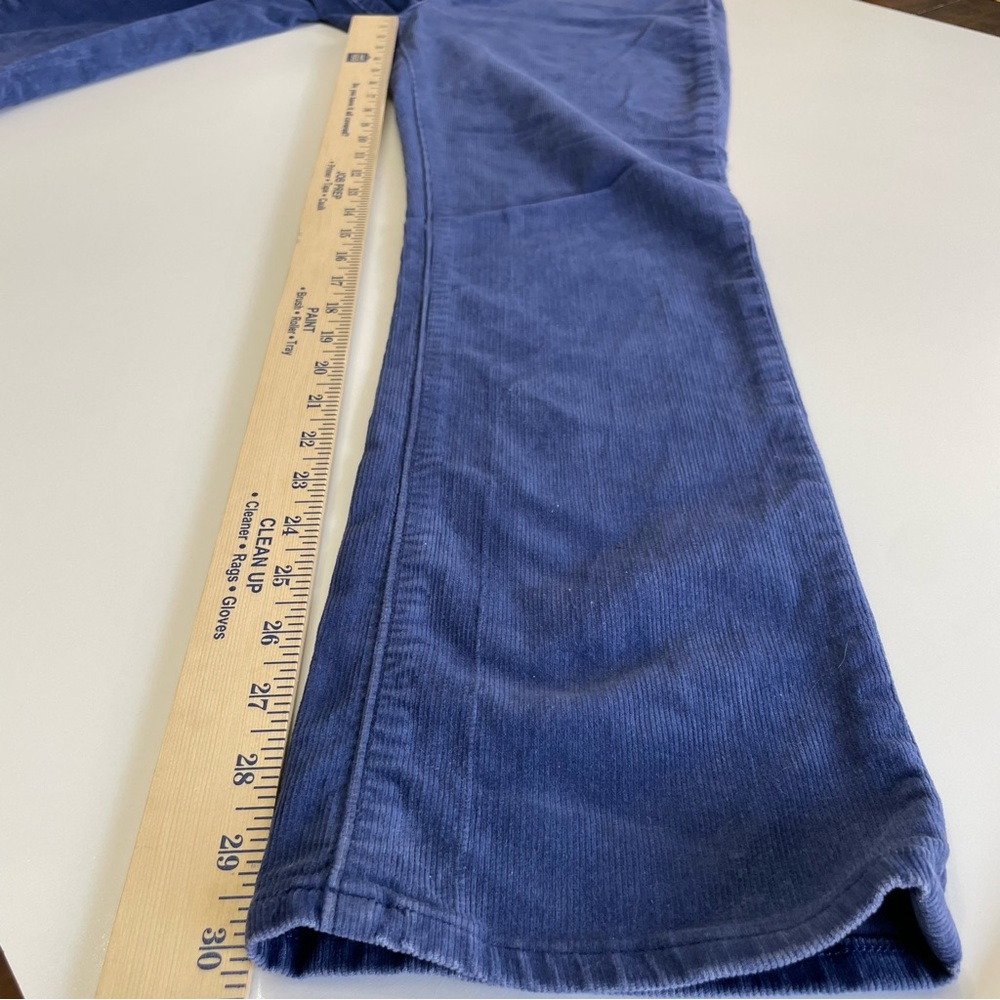 Lands' End Women’s Blue Corduroy Mid Rise Straight-Leg Pants, size 10 - Picture 11 of 14